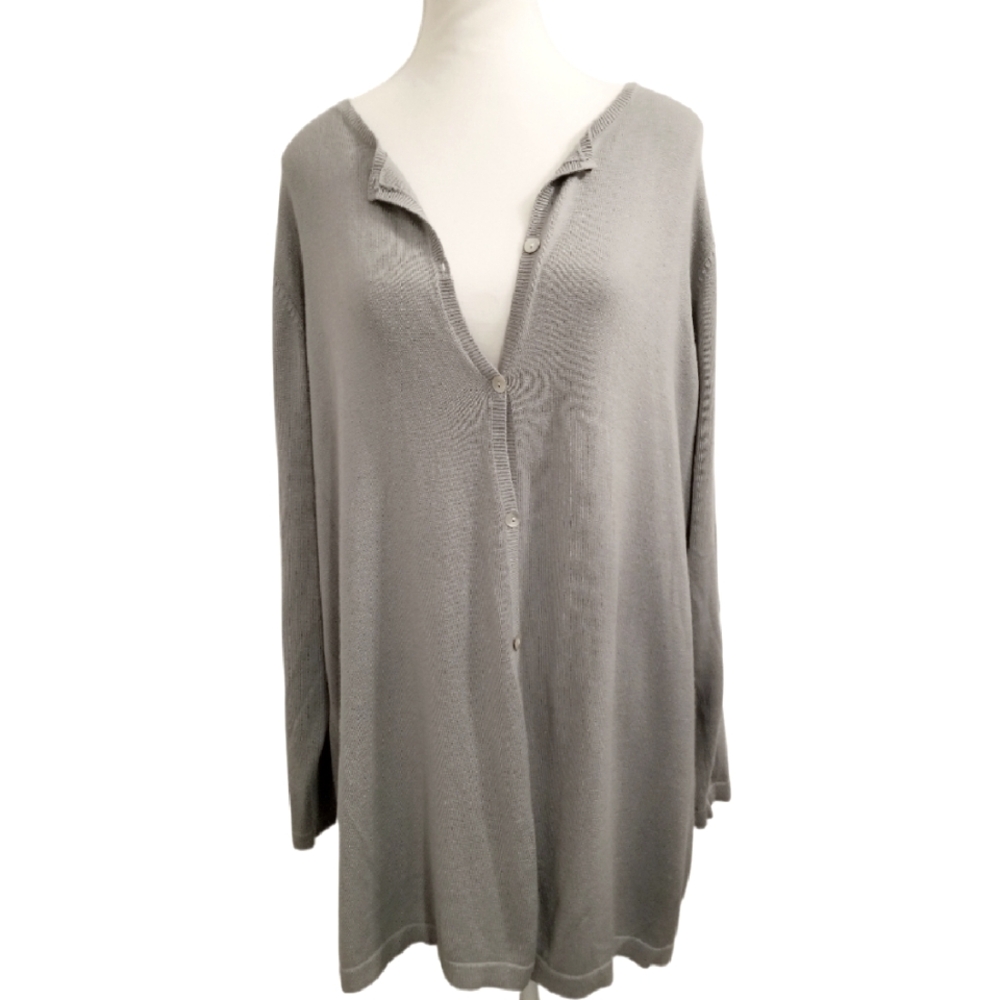 NWOT In Due Time Women's Fine Knit Lightweight Maternity Button Up Cardigan XL